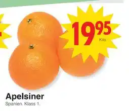 Matöppet Apelsiner erbjuda