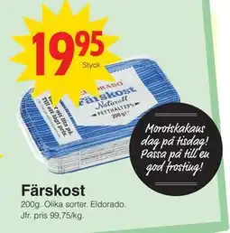 Matöppet Färskost erbjuda
