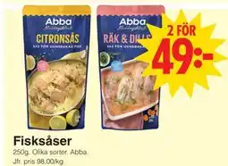 Matöppet Fisksåser erbjuda