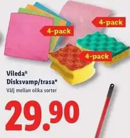 Lidl Vileda Diskvamp/trasa erbjuda