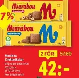 Lidl Marabou Chokladkakor erbjuda