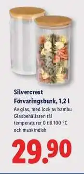 Lidl Silvercrest Förvaringsburk, 1,2 l erbjuda