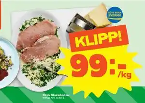 Färsk fläskschnitzel