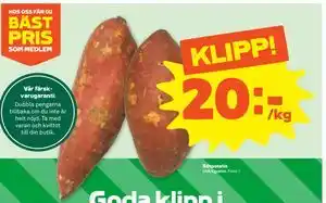 Stora Coop Sötpotatis erbjuda