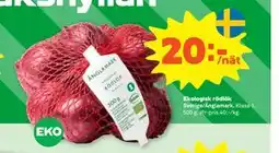 Stora Coop Ekologisk rödlök erbjuda