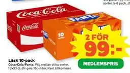 Stora Coop Läsk 10-pack, Medlemspris erbjuda