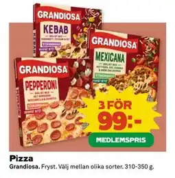 Coop Pizza, Medlemspris erbjuda