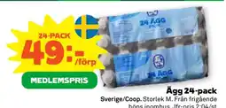 Stora Coop Ägg 24-pack erbjuda