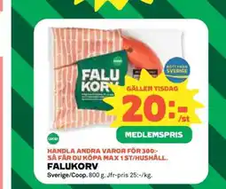 Coop Falukorv erbjuda