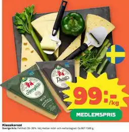 Coop Klassikerost erbjuda