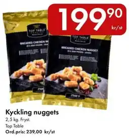 Snabbgross TOP TABLE Kyckling nuggets erbjuda