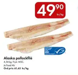 Snabbgross Alaska pollockfilé erbjuda