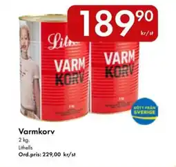 Snabbgross Lithells Varmkorv erbjuda