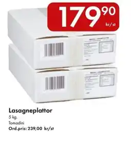 Snabbgross Lasagneplattor erbjuda