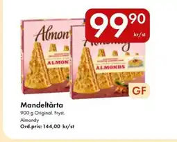 Snabbgross Almondy Mandeltårta erbjuda