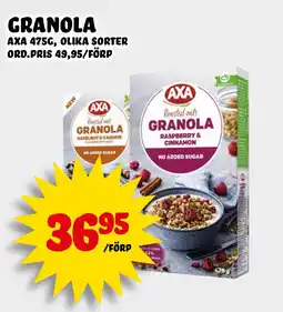 Nelins AXA Granola erbjuda