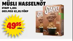 Nelins START Müsli hasselnöt erbjuda