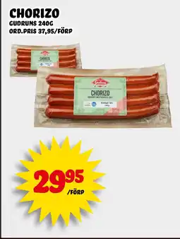 Nelins GUDRUNS Chorizo erbjuda