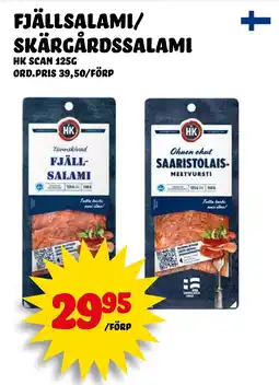 Nelins Fjällsalami/ skärgårdssalami erbjuda