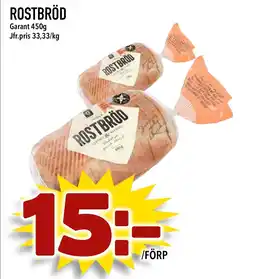 Nelins Garant Rostbröd erbjuda