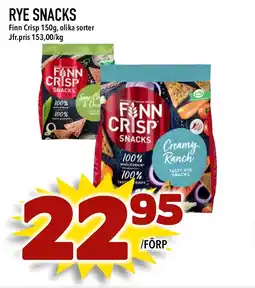 Nelins FINN CRISP Rye snacks erbjuda