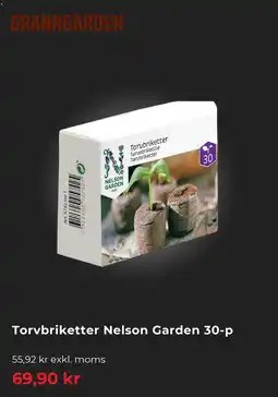Granngården Torvbriketter Nelson Garden 30-p erbjuda