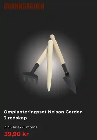 Omplanteringsset Nelson Garden 3 redskap
