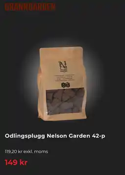 Granngården Odlingsplugg Nelson Garden 42-p erbjuda