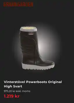 Granngården Vinterstövel Powerboots Original High Svart erbjuda