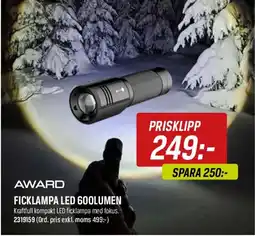 Tools Ficklampa led 600lumen erbjuda