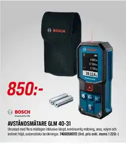 Tools BOSCH Avståndsmätare GLM 40-31 erbjuda