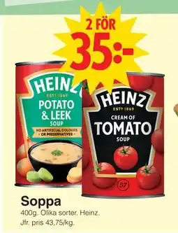 Matöppet Soppa erbjuda