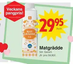 Matöppet Matgrädde erbjuda