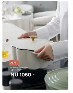 Hemtex Flower gjutjärnsgryta 4,3 l erbjuda