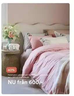 Hemtex Kensington påslakanset i garnfärgad bäckebölja erbjuda