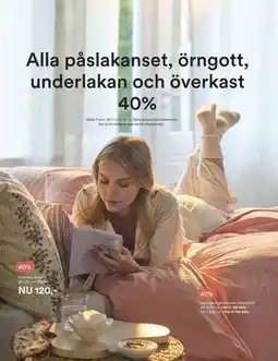 Hemtex Alla påslakanset, örngott, underlakan och överkast 40% erbjuda