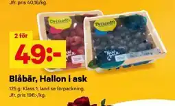 City Gross Blåbär, Hallon i ask erbjuda