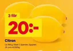 City Gross Citron erbjuda