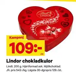 City Gross Lindor chokladkulor erbjuda