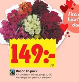 ICA Kvantum Rosor 12-pack erbjuda