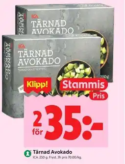 ICA Kvantum Tärnad Avokado erbjuda