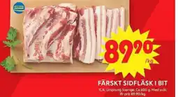 ICA Maxi Färskt sidfläsk i bit erbjuda