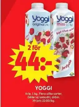 ICA Maxi Yoggi erbjuda