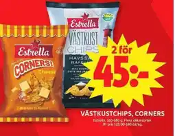 ICA Maxi Västkustchips, corners erbjuda
