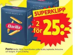ICA Supermarket Barilla Pasta erbjuda