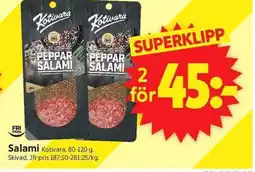 ICA Supermarket Kotivara Salami erbjuda