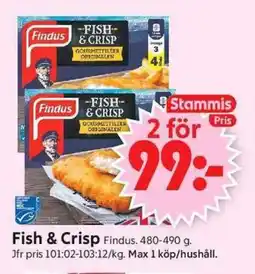 ICA Supermarket Findus Fish & Crisp erbjuda