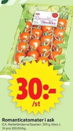 ICA Supermarket ICA Romanticatomater i ask erbjuda