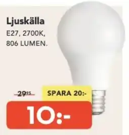 Bo Ohlsson Ljuskälla erbjuda