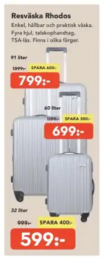 Bo Ohlsson Resväska Rhodos erbjuda